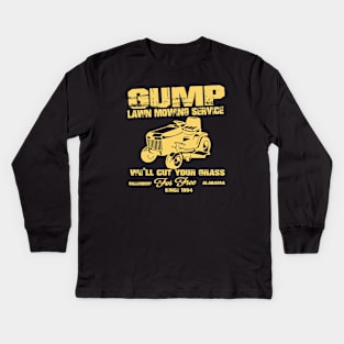 Gump Lawn Mowing Service Since 1994 Kids Long Sleeve T-Shirt